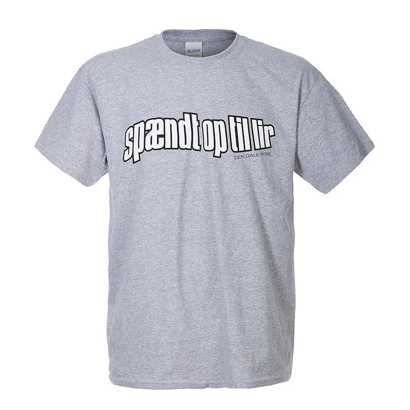 Den Gale Pose - Grå T-shirt - Spændt Op Til Lir sold by Dropps by Szhirley