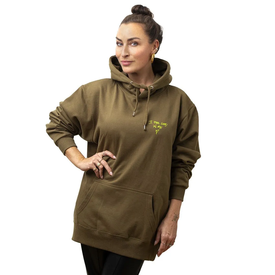 #IFeelGoodInMe - Dropps EXCLSV Olive Hoodie / Hættetrøje - Limited sold by Dropps by Szhirley
