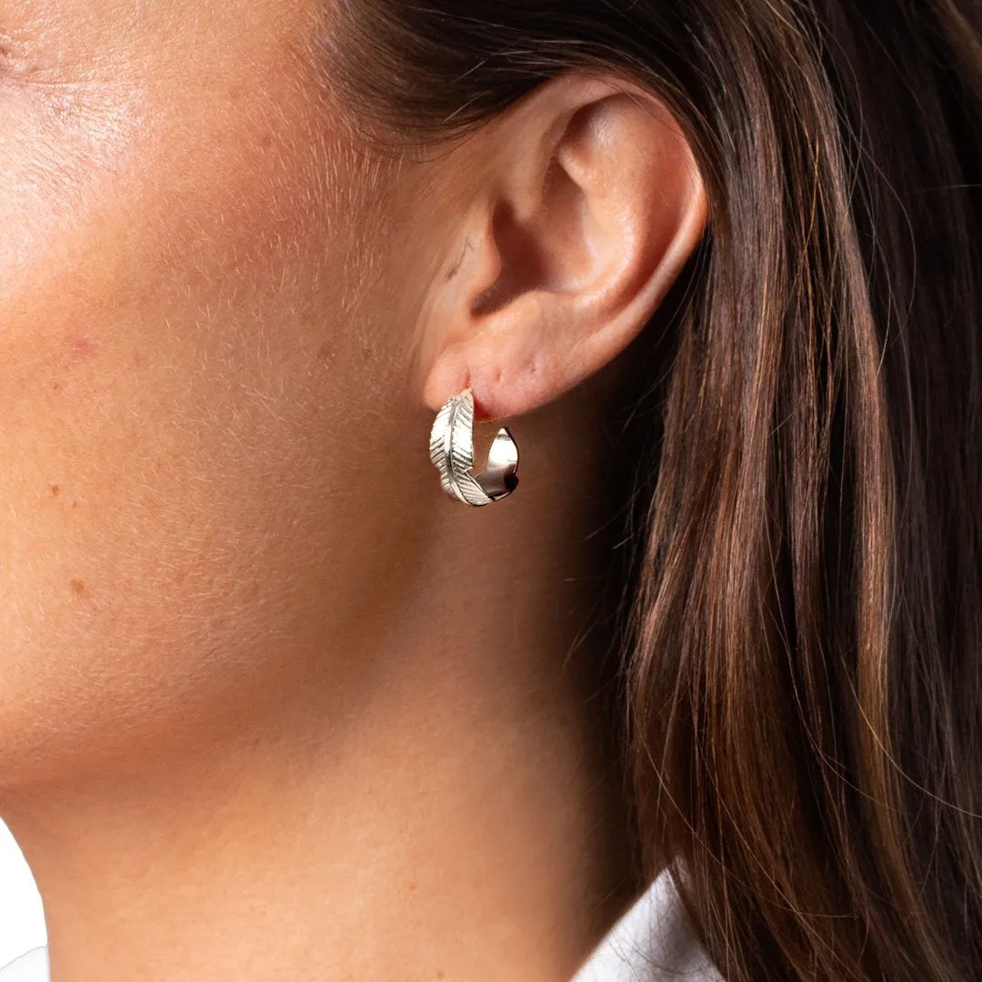 Ørering - #FeatherHoop Midti - Sterling forsølvet - sæt og enkeltvis - 2. SORTERING sold by Dropps by Szhirley product image thumbnail 2