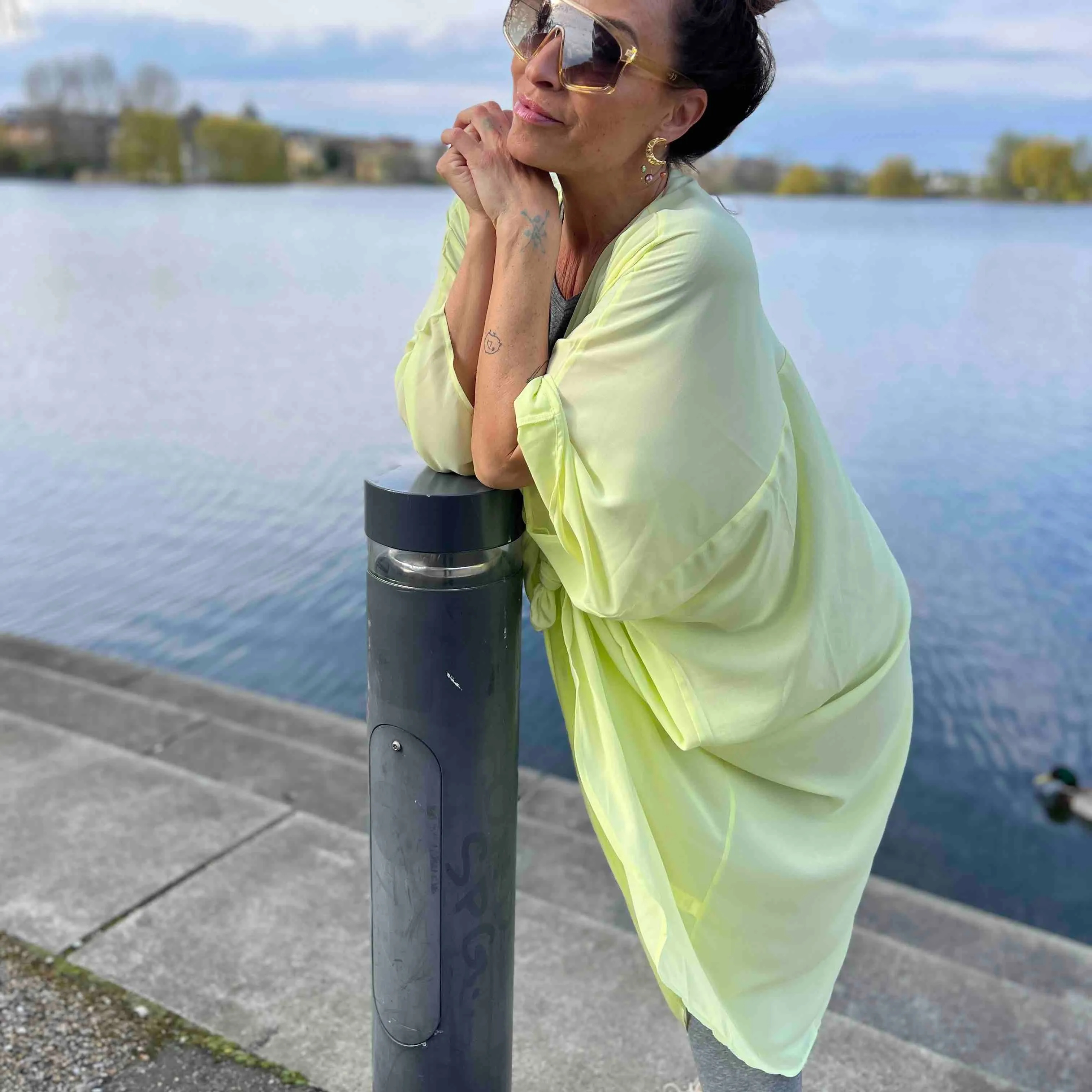 Lemon / Lime Kimono #Breeze - One Size sold by Dropps by Szhirley product image thumbnail 4