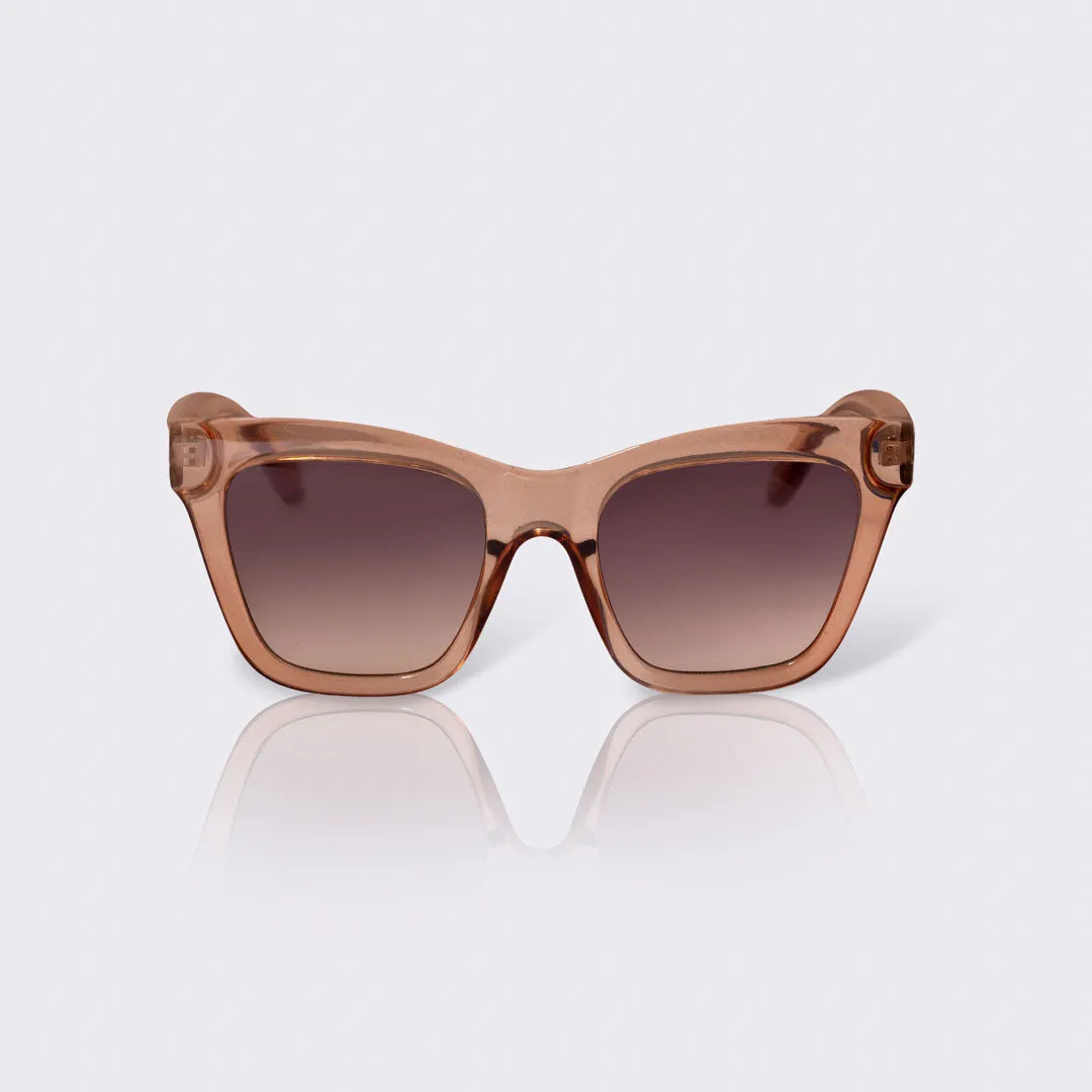 #Amber - solbriller rødlig / ravfarvet stel med rødlig / ravfarvede brilleglas sold by Dropps by Szhirley