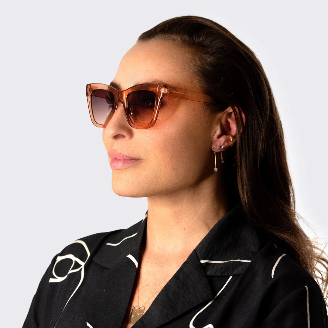 #Amber - solbriller rødlig / ravfarvet stel med rødlig / ravfarvede brilleglas sold by Dropps by Szhirley product image thumbnail 4