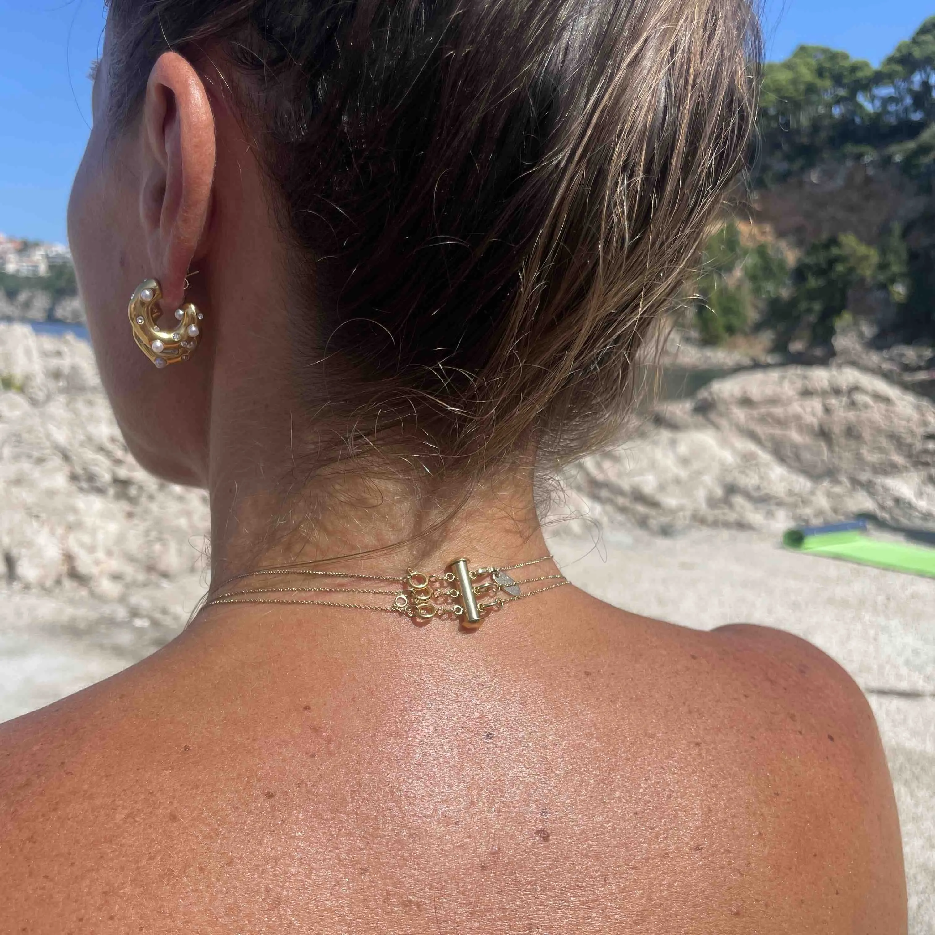 Lås til halskæder - #DontTwist - Stack op til 3 halskæder uden de filtre sammen - 18 Karat Forgyldning sold by Dropps by Szhirley product image thumbnail 2