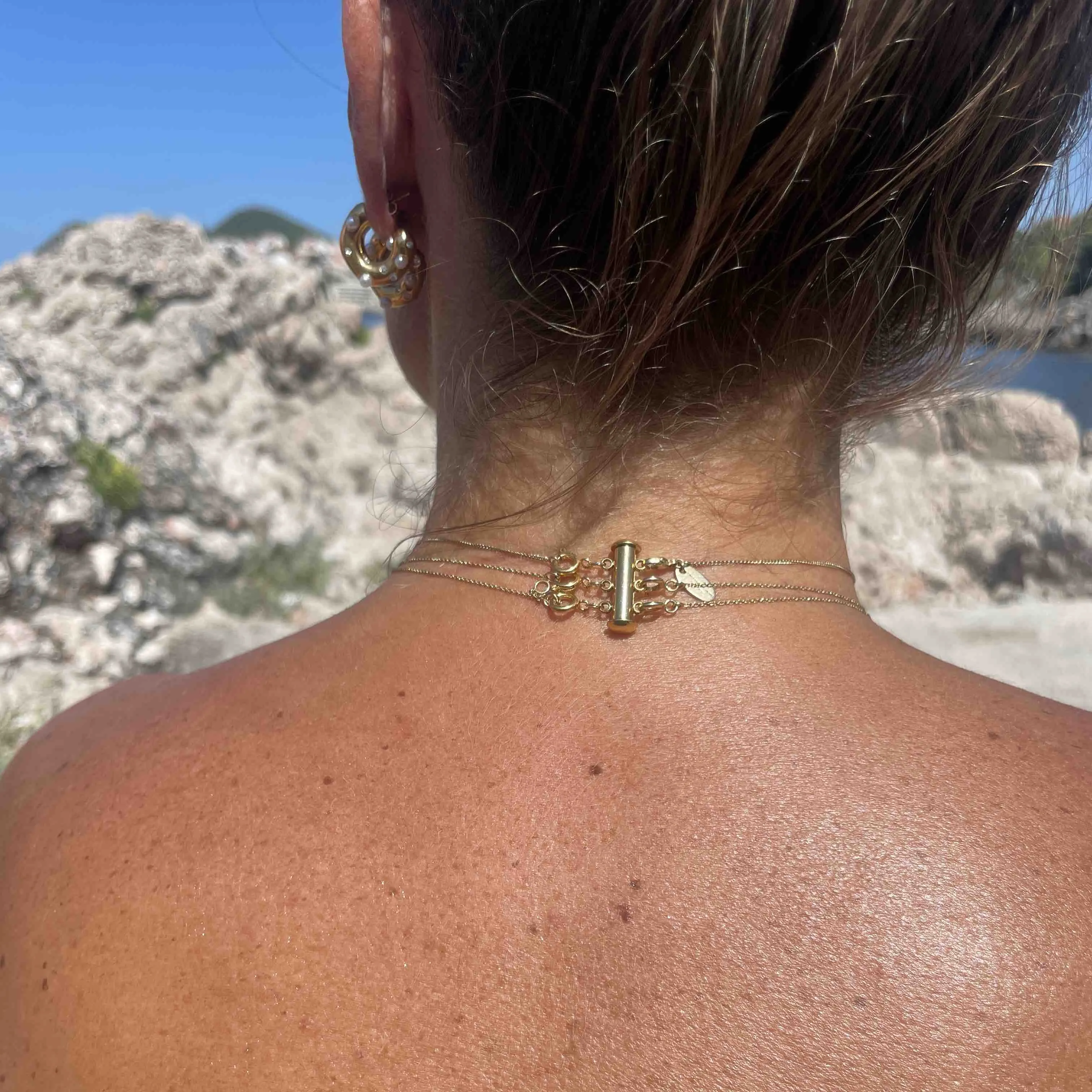 Lås til halskæder - #DontTwist - Stack op til 3 halskæder uden de filtre sammen - 18 Karat Forgyldning sold by Dropps by Szhirley product image thumbnail 4