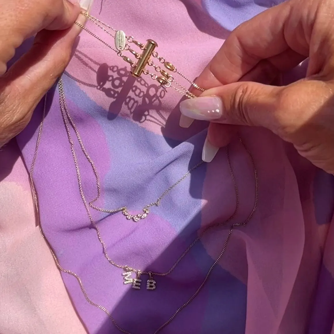 Lås til halskæder - #DontTwist - Stack op til 3 halskæder uden de filtre sammen - 18 Karat Forgyldning sold by Dropps by Szhirley product image thumbnail 5