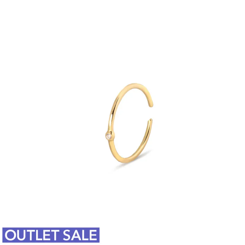 #TeenyTiny fingerring / Cuff - onesize - regulerbar størrelse - 18 karat forgyldt Sterling sølv - OUTLET sold by Dropps by Szhirley