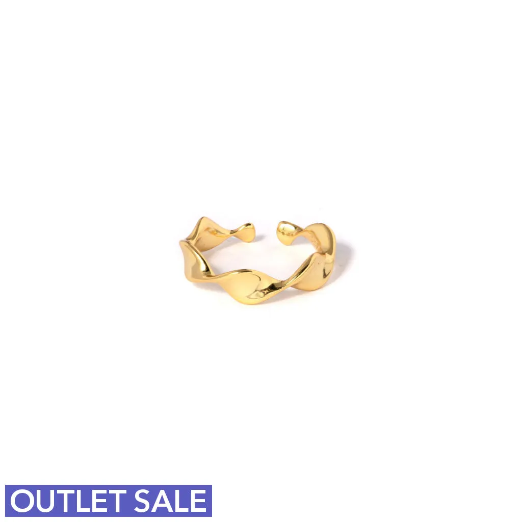 #Curly fingerring / Cuff - onesize - regulerbar størrelse - 18 karat forgyldt Sterling sølv - OUTLET sold by Dropps by Szhirley product image thumbnail 4