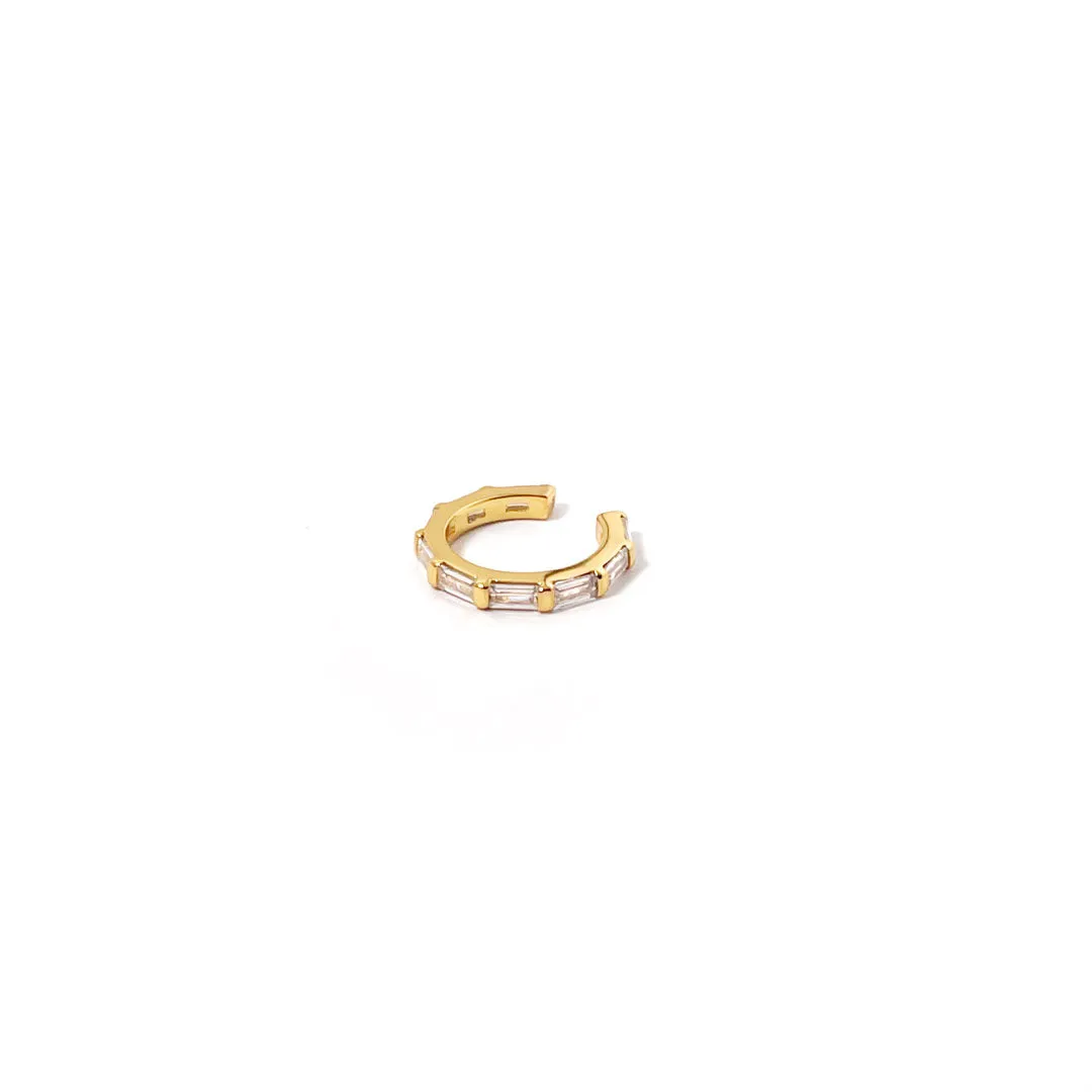 Cuff / Ørering - #Baguette Cuff - Onesize regulerbar størrelse - 18 karat forgyldt Sterling sølv sold by Dropps by Szhirley