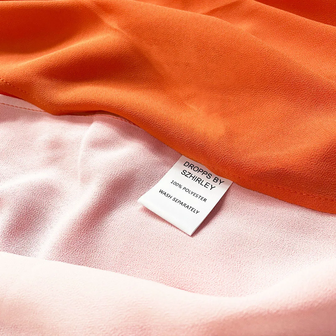 Tofarvet kimono i abrikos og pudder #Breeze - One Size sold by Dropps by Szhirley product image thumbnail 5