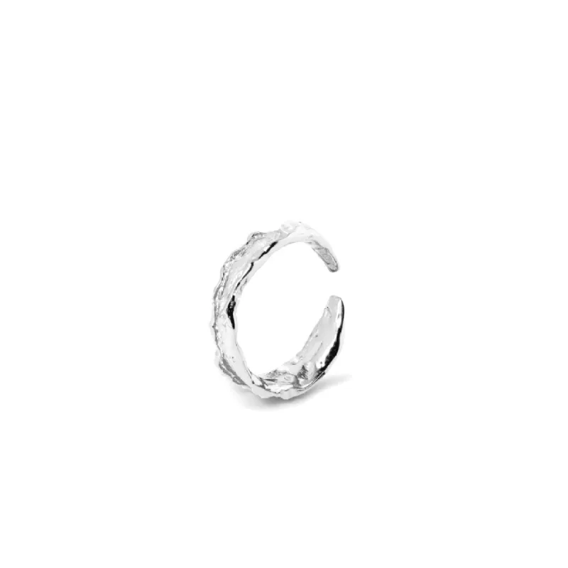 #Foily fingerring / Cuff - onesize - regulerbar størrelse - Sterling sølv - OUTLET sold by Dropps by Szhirley