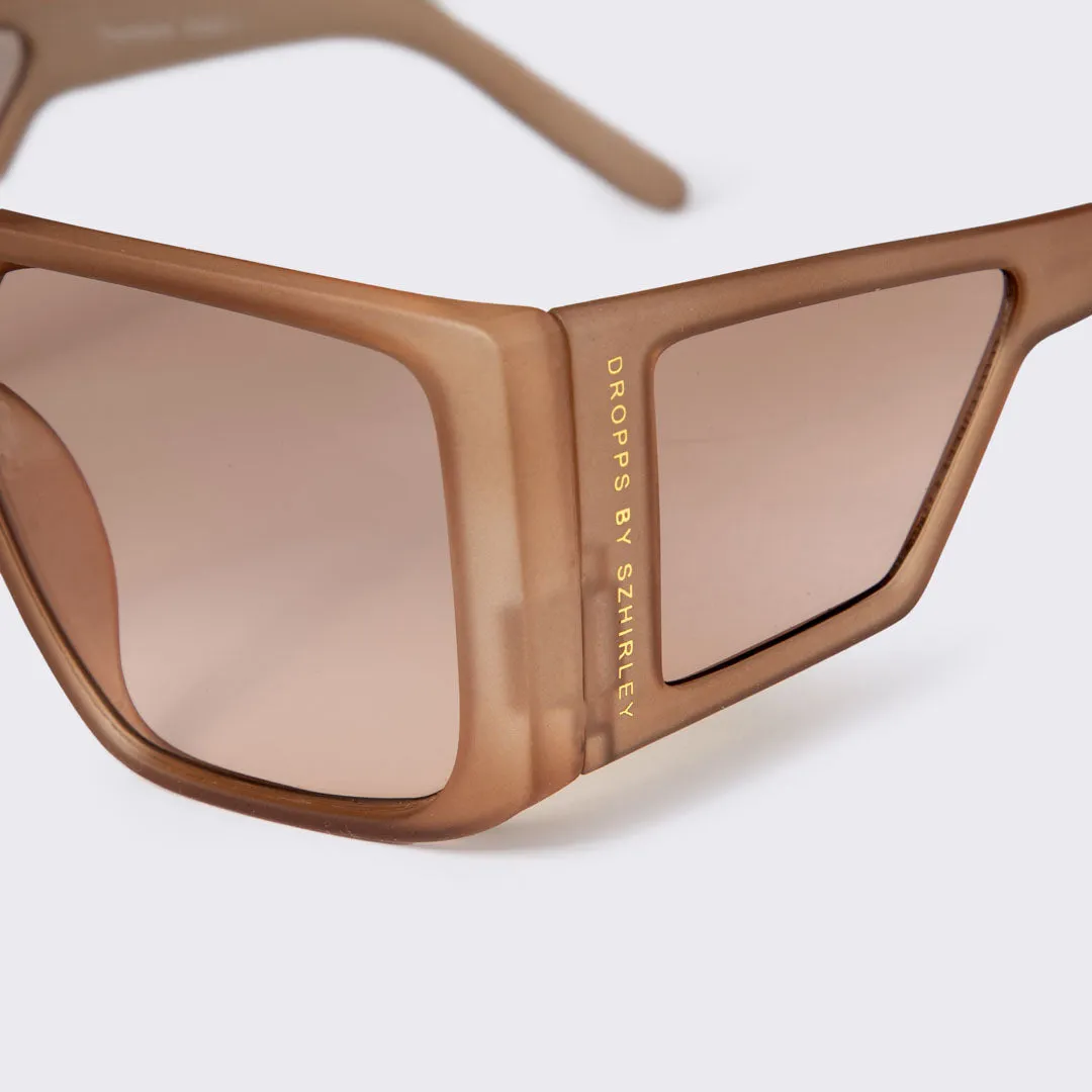 Solbriller - #ThatMatte - karamel / honningfarvet stel med røget / brune brilleglas sold by Dropps by Szhirley product image thumbnail 5