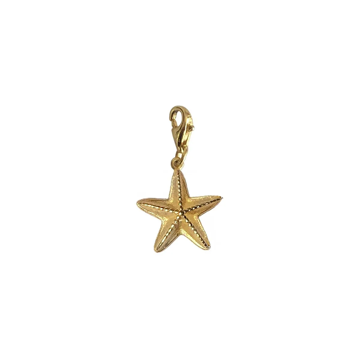 Søstjerne vedhæng - #LinkyCharm DeepSea - 18 karat forgyldt sterling sølv sold by Dropps by Szhirley