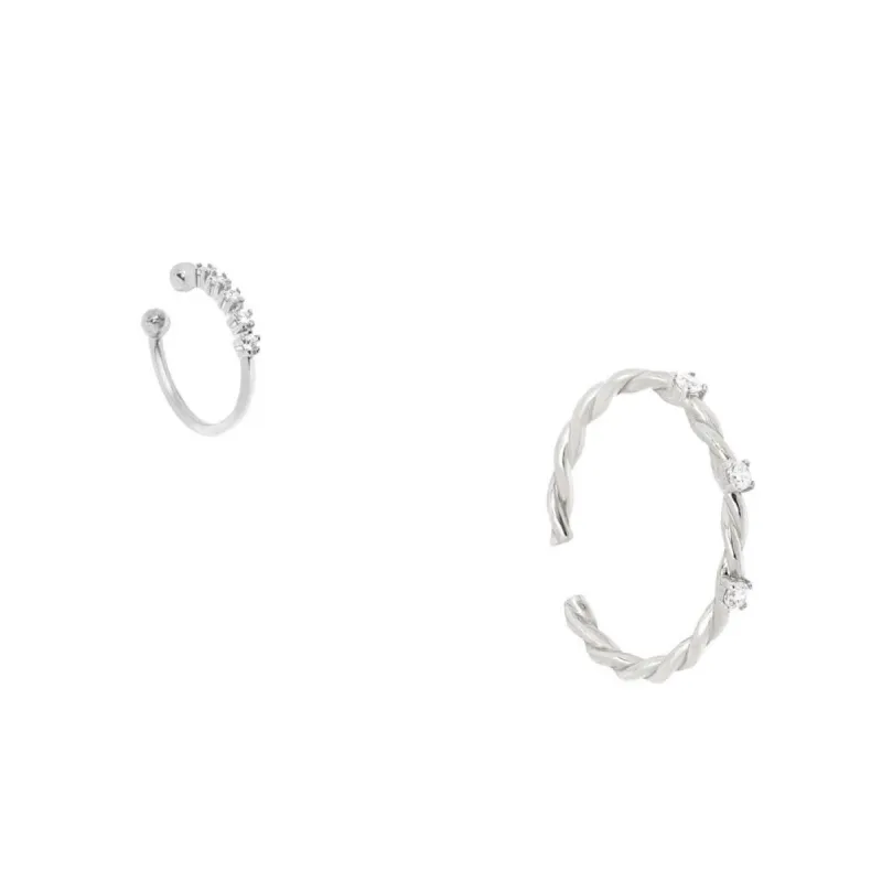 #TwistyQuintet Earcuff / Ørering / Fingerring - 2 pak - Sterling sølv - SPAR 49 KR! sold by Dropps by Szhirley
