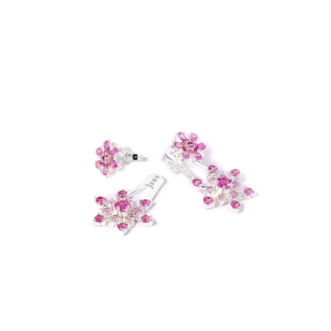 #IcyFlakes Purple Øreringe - Sterling forsølvet med lilla zirkoner sold by Dropps by Szhirley product image thumbnail 3