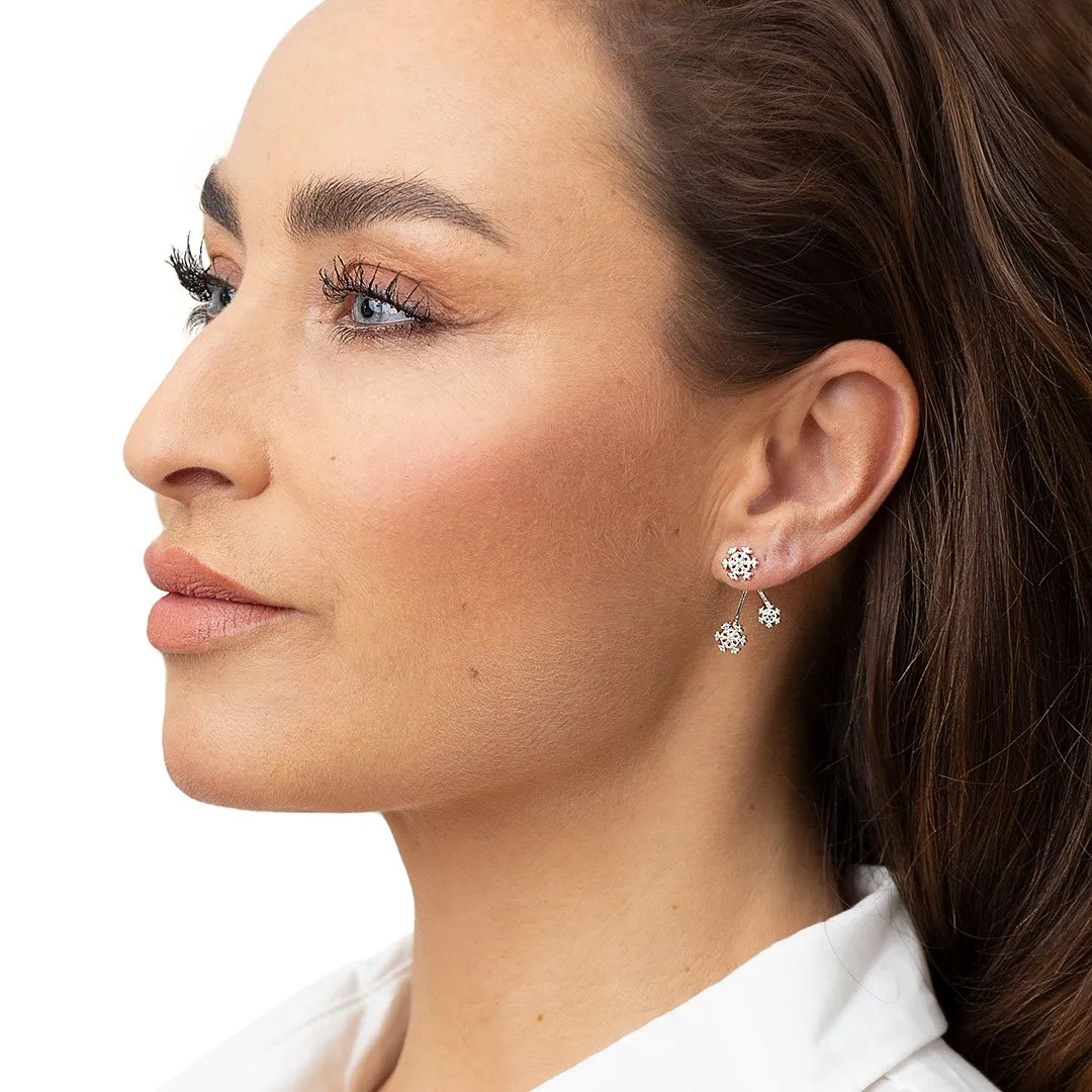 Øreringesæt - #SnowyDropps - Sterling forsølvet med zirkoner sold by Dropps by Szhirley product image thumbnail 2