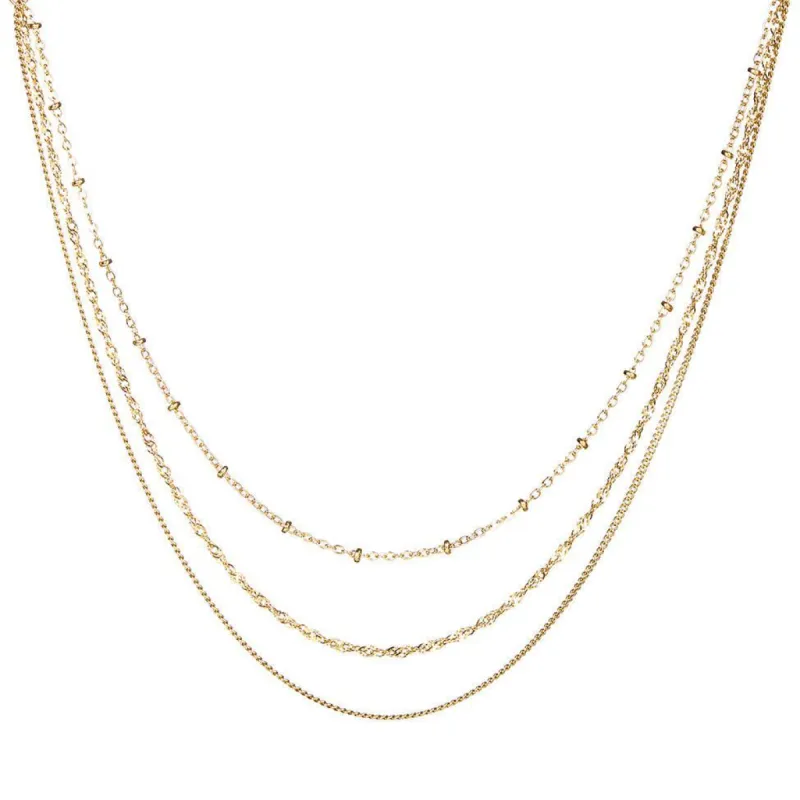 Ankelkæde - #TriAnkel - 18 karat guldbelagt Sterling sølv sold by Dropps by Szhirley