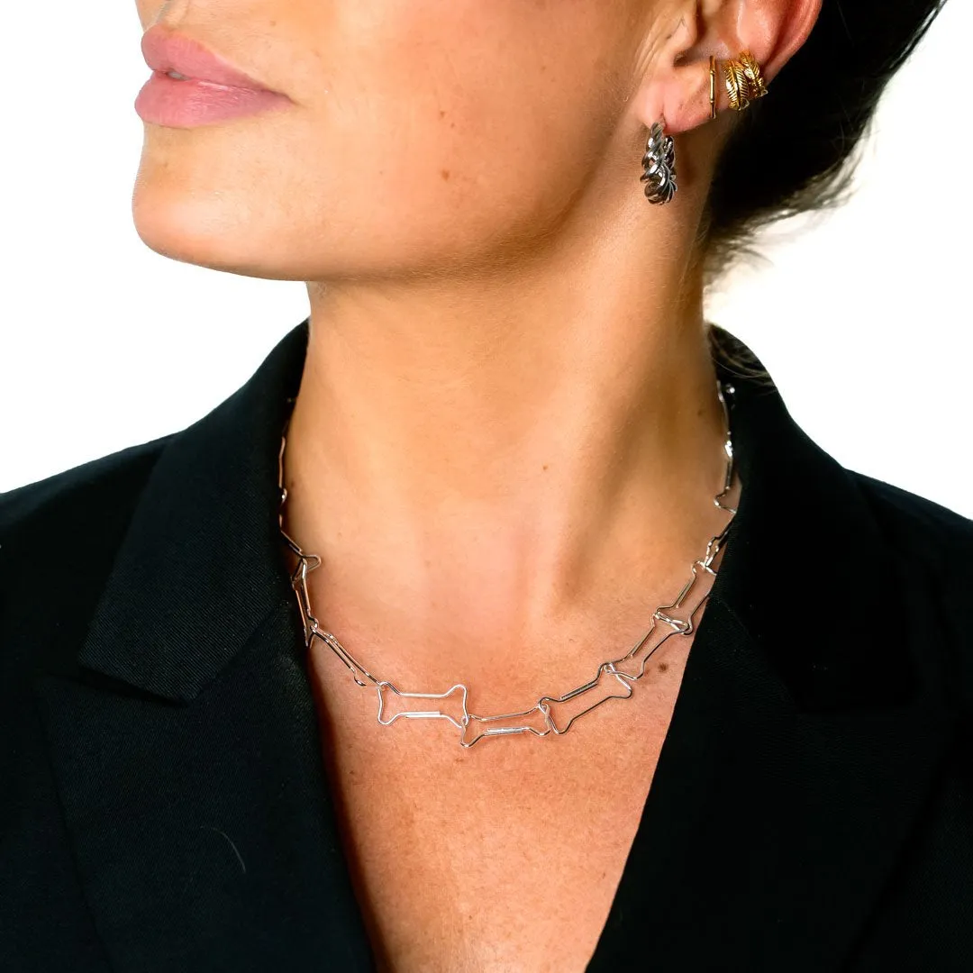 Hunde kødbens halskæde - #FunnyBone - Sterling Forsølvet sold by Dropps by Szhirley product image thumbnail 3