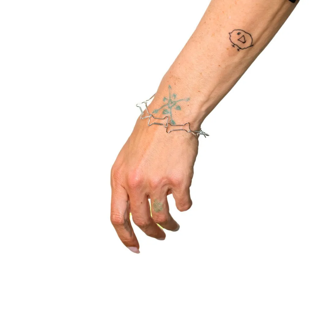 Hunde kødbens halskæde - #FunnyBone - Sterling Forsølvet sold by Dropps by Szhirley product image thumbnail 2