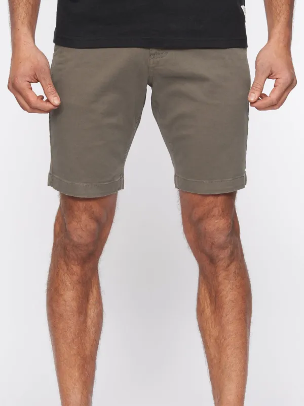 Moreshore Chino Shorts Olive sold by Duck and Cover