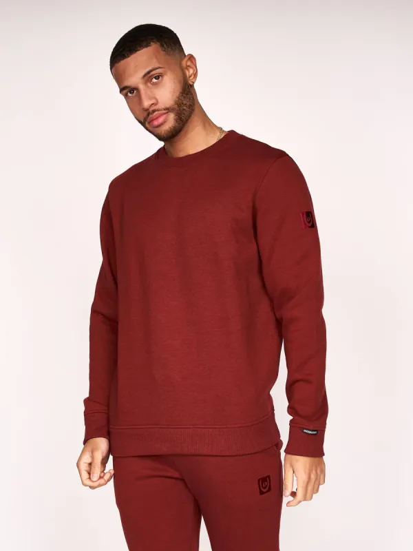 Felaweres Crew Sweat Russet Brown Crew made by Duck and Cover