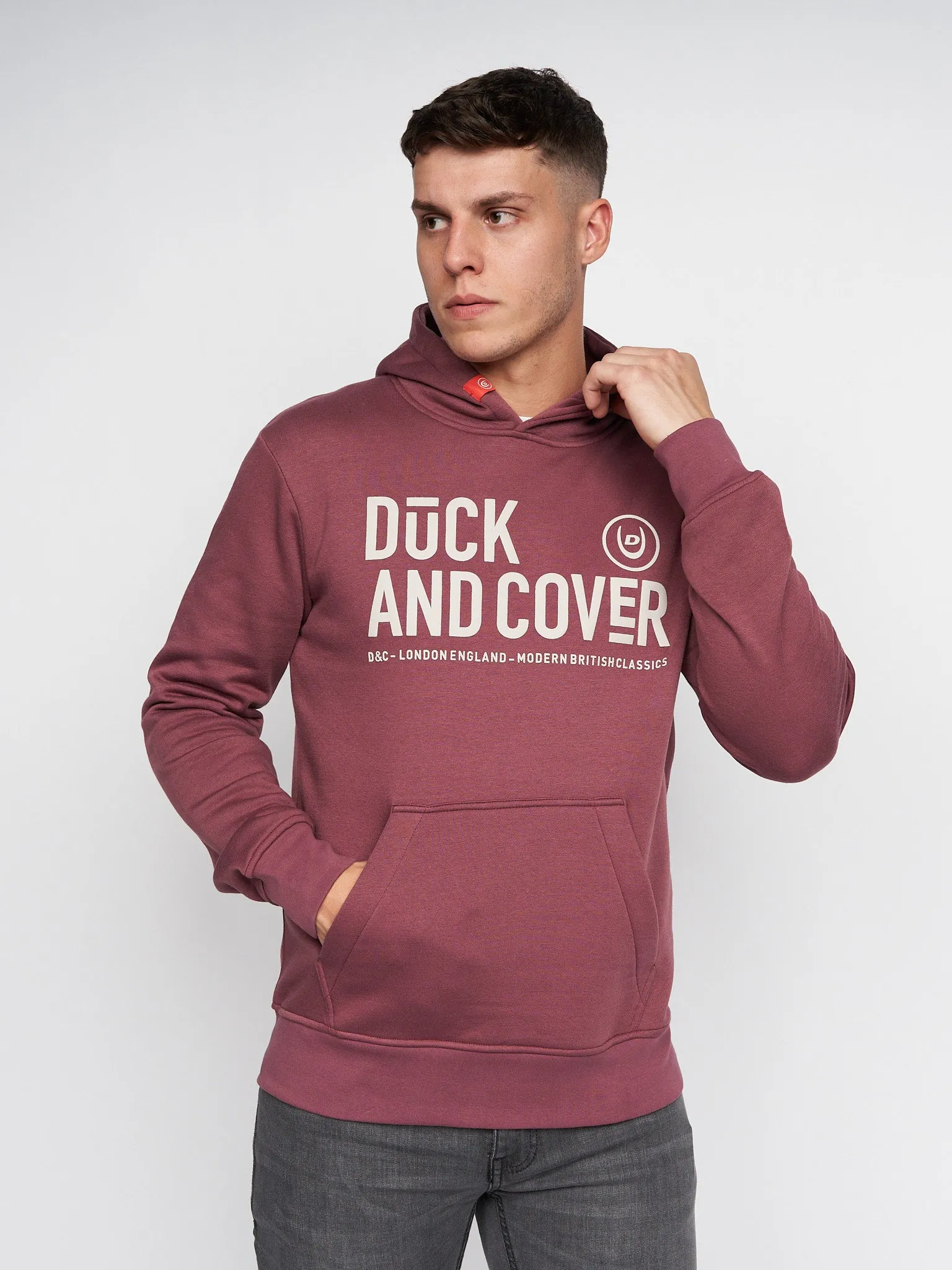 Hillman Hoodie Wine sold by Duck and Cover