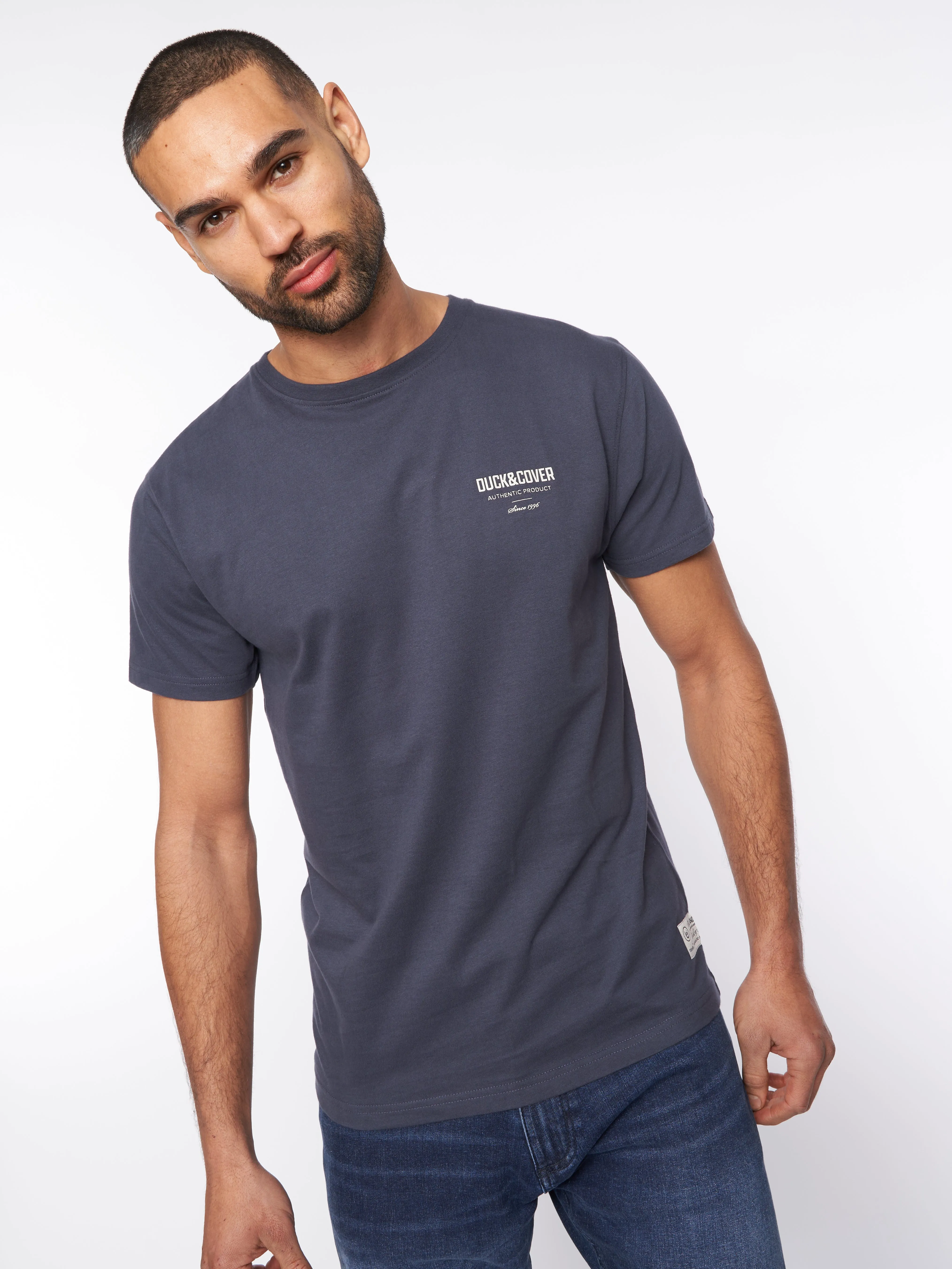 Lewys T-Shirt Navy sold by Duck and Cover product image thumbnail 4