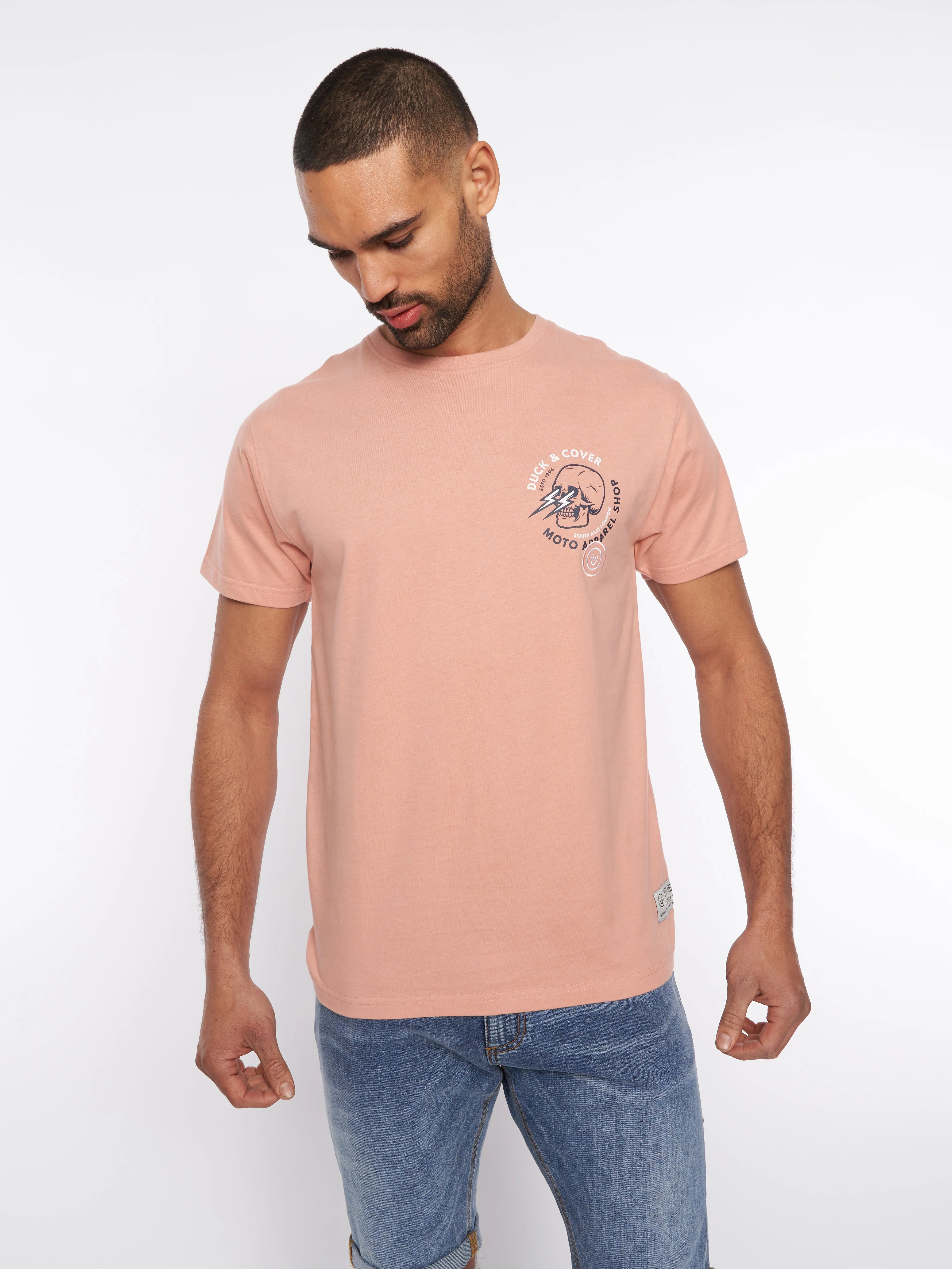 Blevins T-Shirt Coral sold by Duck and Cover product image thumbnail 5