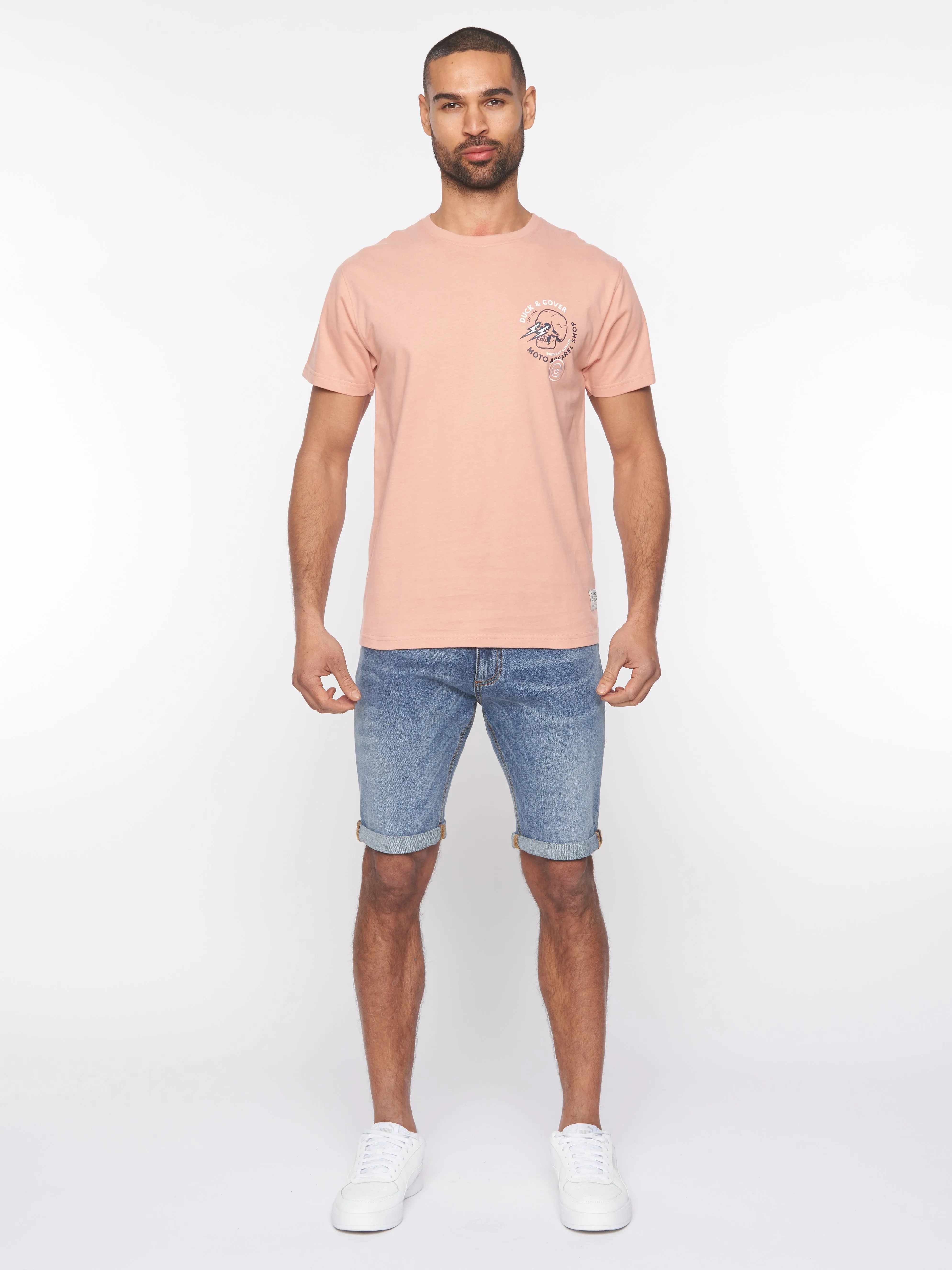 Blevins T-Shirt Coral sold by Duck and Cover product image thumbnail 4