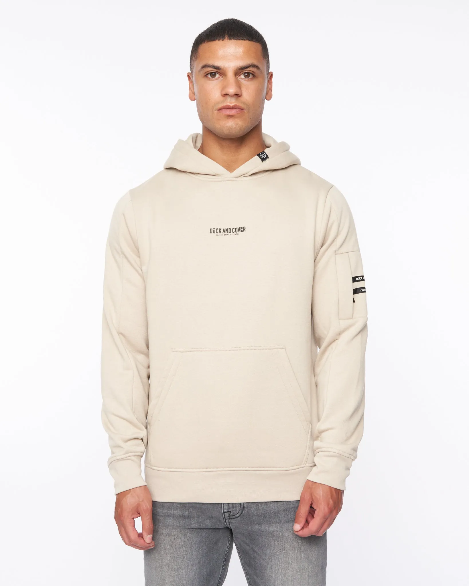 Brammers Hoodie Greige sold by Duck and Cover