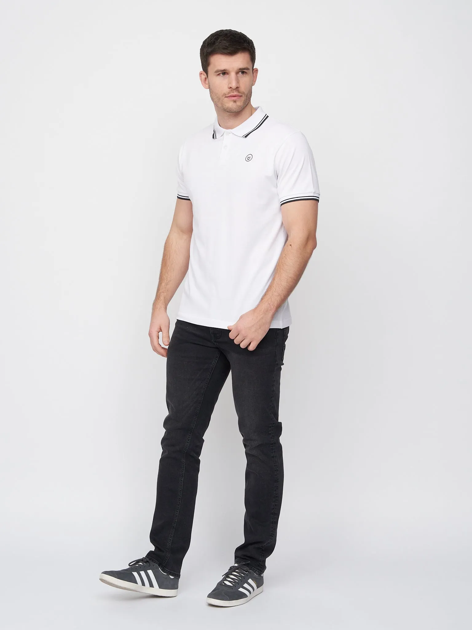 Hendamore Polo White/Black sold by Duck and Cover product image thumbnail 2