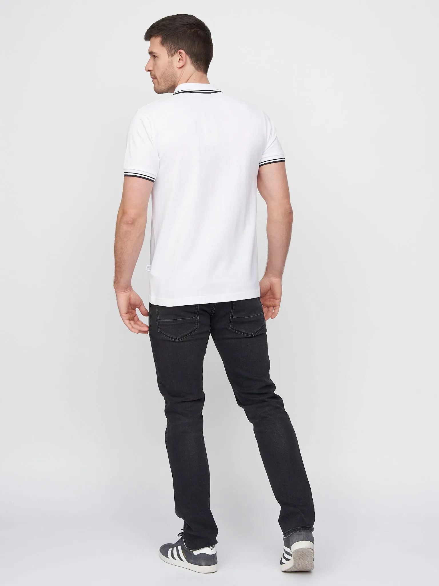 Hendamore Polo White/Black sold by Duck and Cover product image thumbnail 4