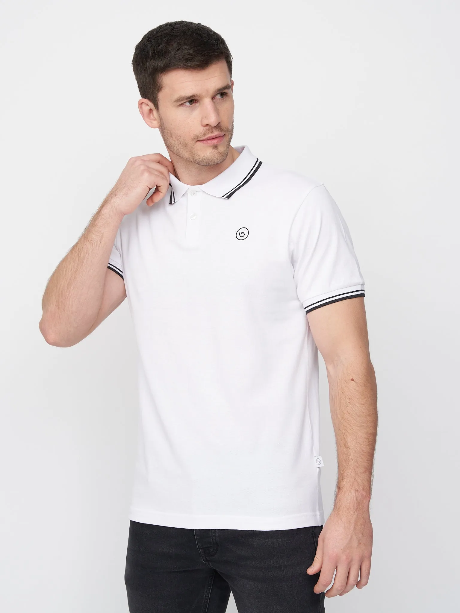 Hendamore Polo White/Black sold by Duck and Cover product image thumbnail 3