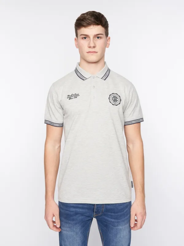 Keyaan Polo Grey Marl sold by Duck and Cover