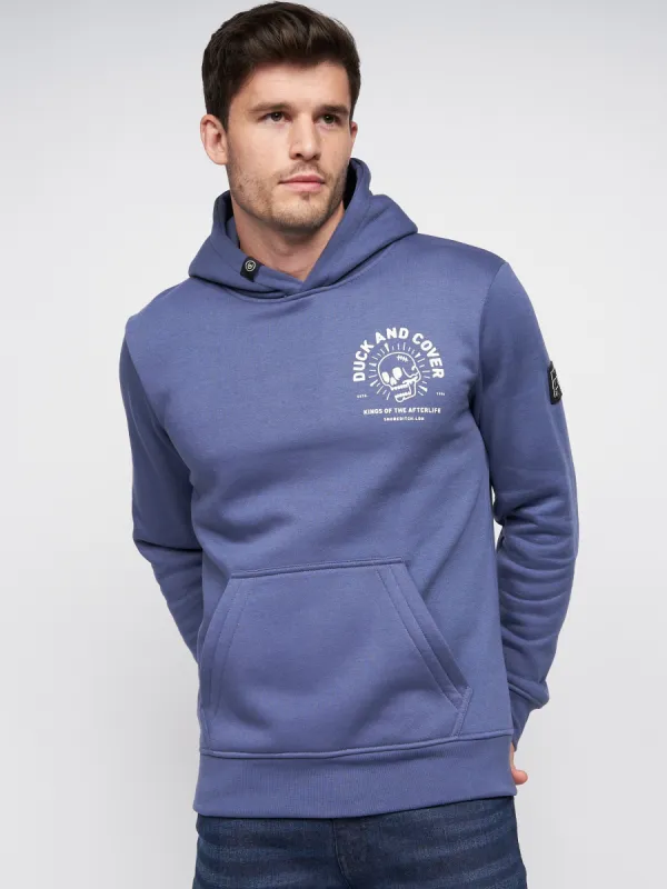 Lennmore Hoodie Mid Blue sold by Duck and Cover