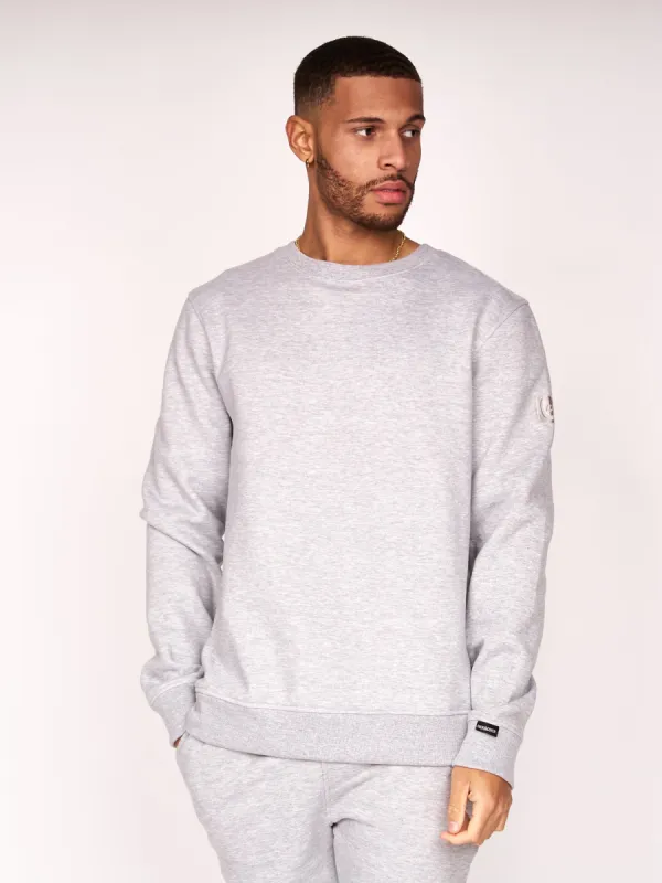 Felaweres Crew Sweat Grey Marl Crew sold by Duck and Cover