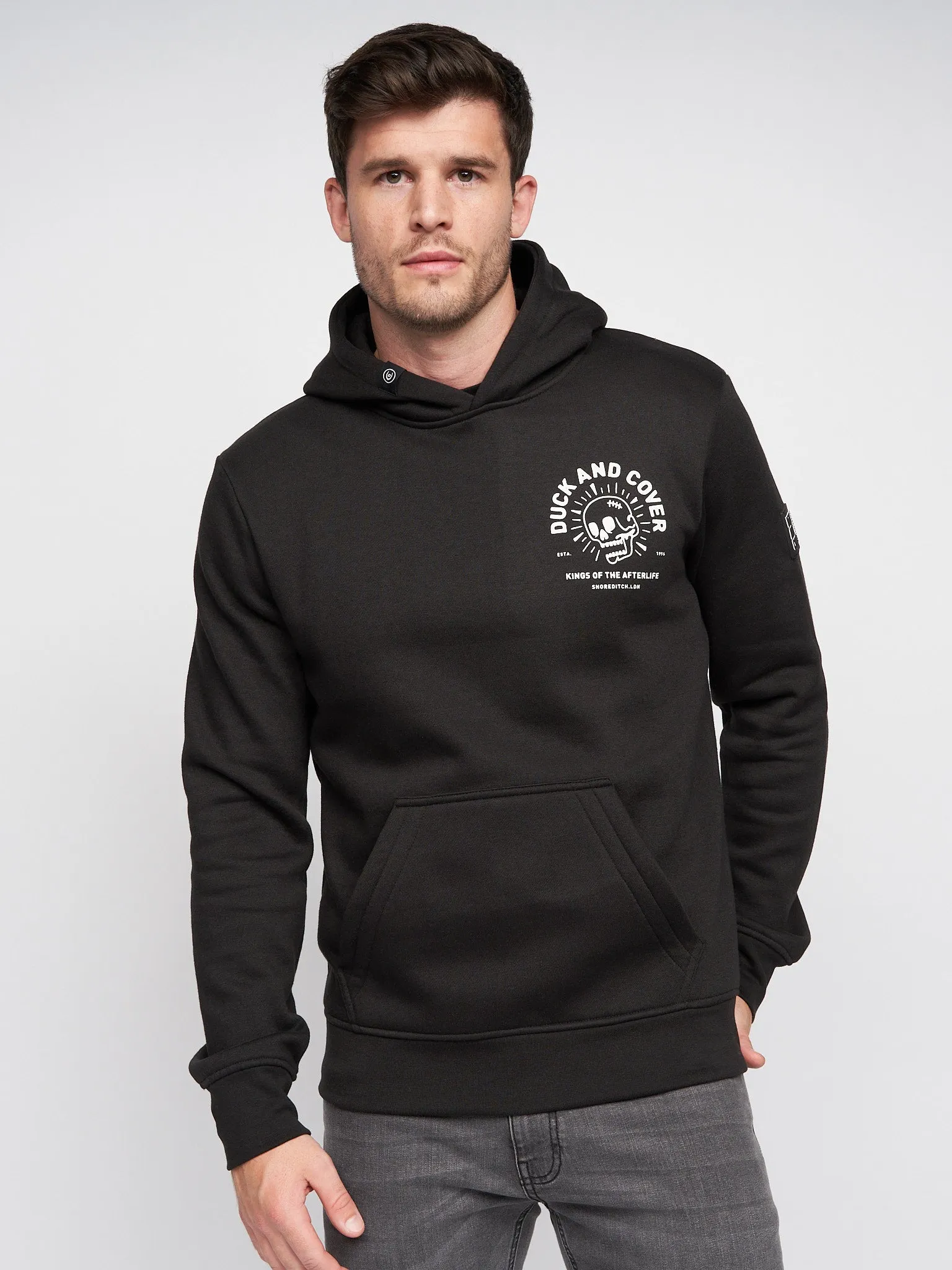 Lennmore Hoodie Black sold by Duck and Cover