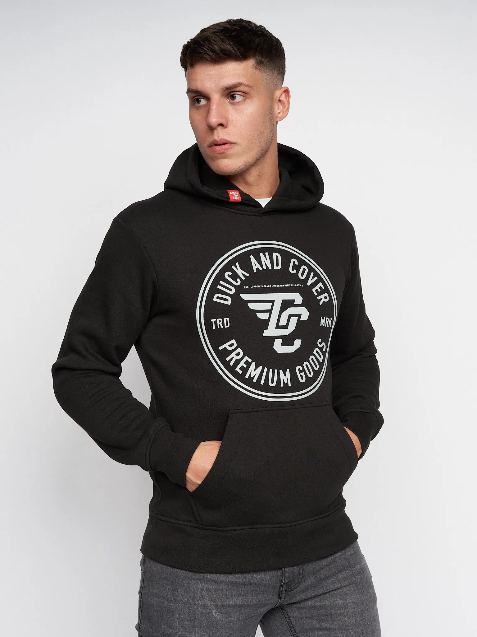 Addax Hoodie Black sold by Duck and Cover