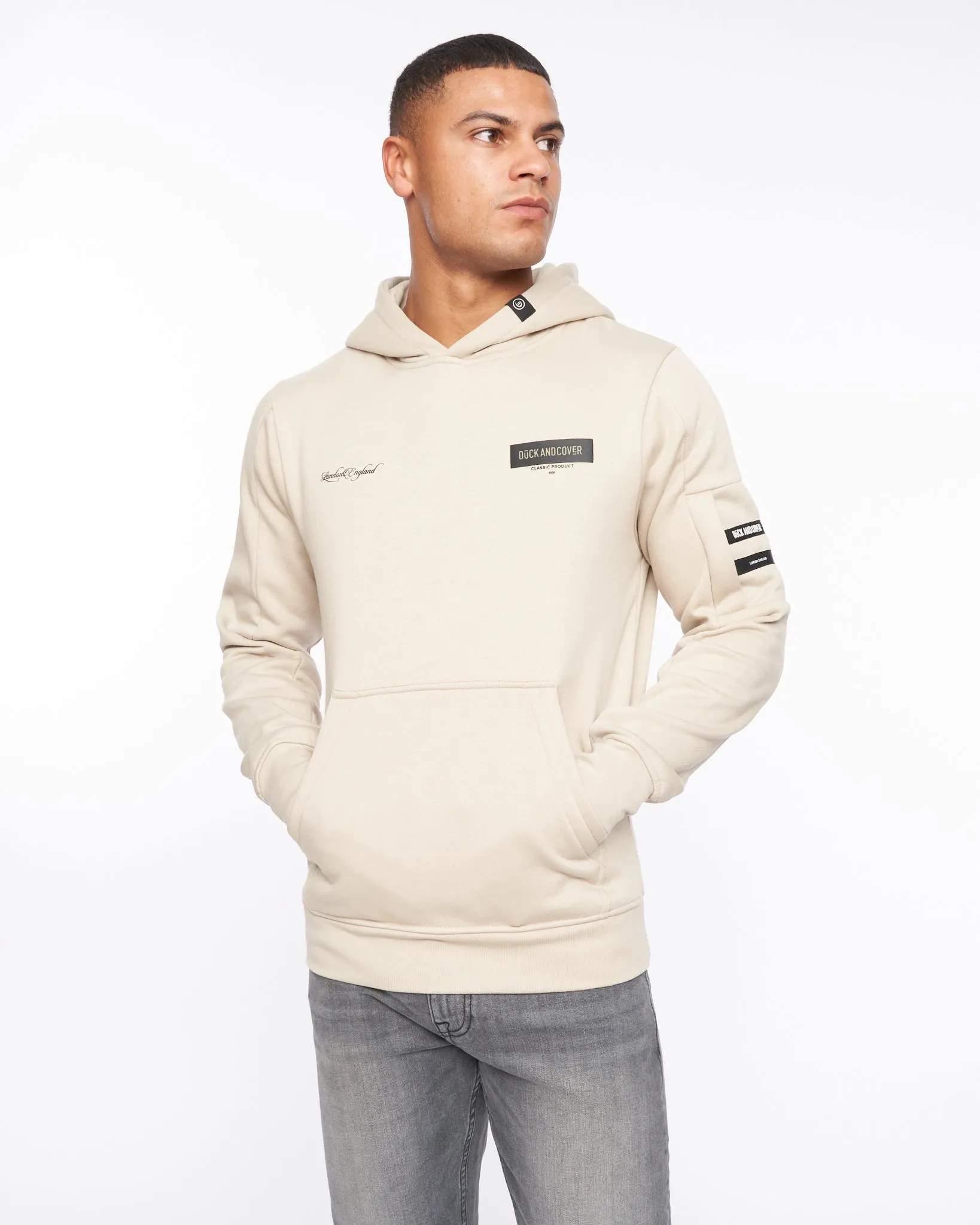 Marsak Hoodie Greige sold by Duck and Cover product image thumbnail 4