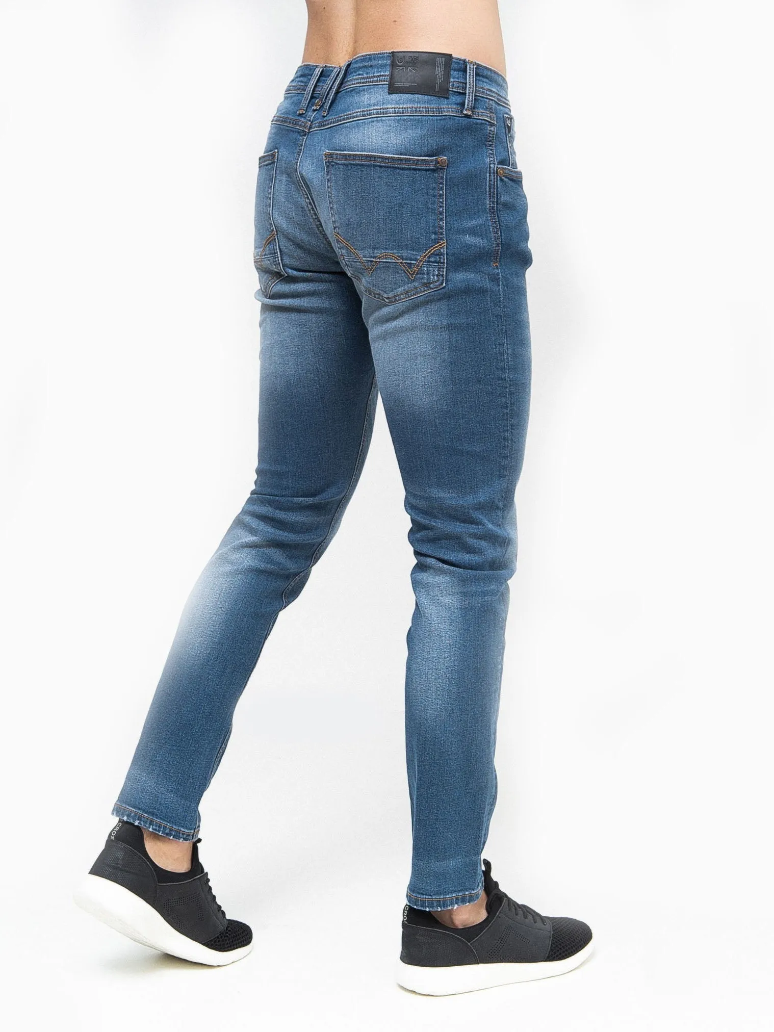 Tranfold Slim Fit Jeans Twin Pack Grey/Stone Wash sold by Duck and Cover product image thumbnail 5