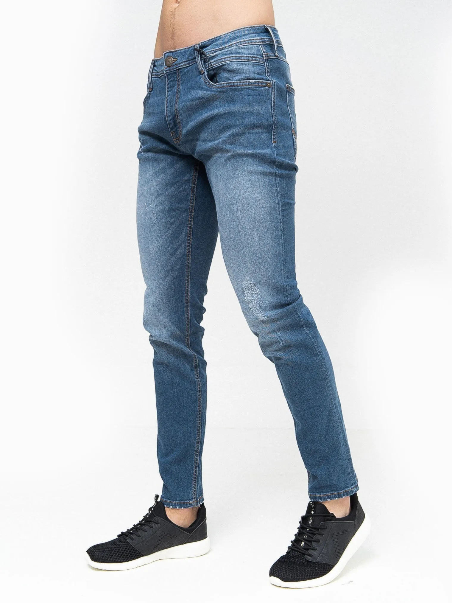 Tranfold Slim Fit Jeans Twin Pack Grey/Stone Wash sold by Duck and Cover product image thumbnail 4