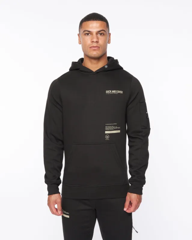 Heningys Hoodie Black made by Duck and Cover