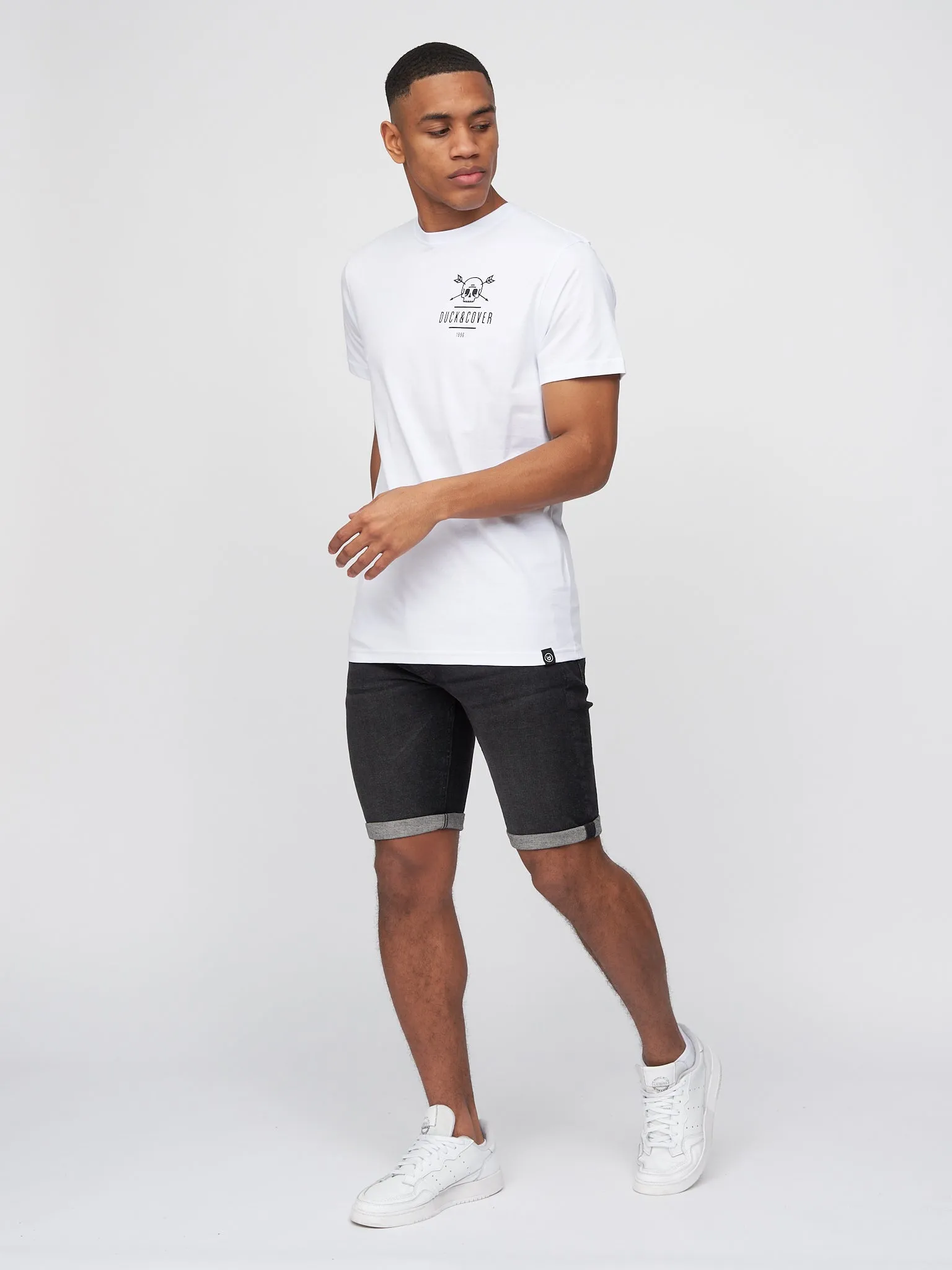 Mustone Denim Shorts Black Wash sold by Duck and Cover product image thumbnail 2