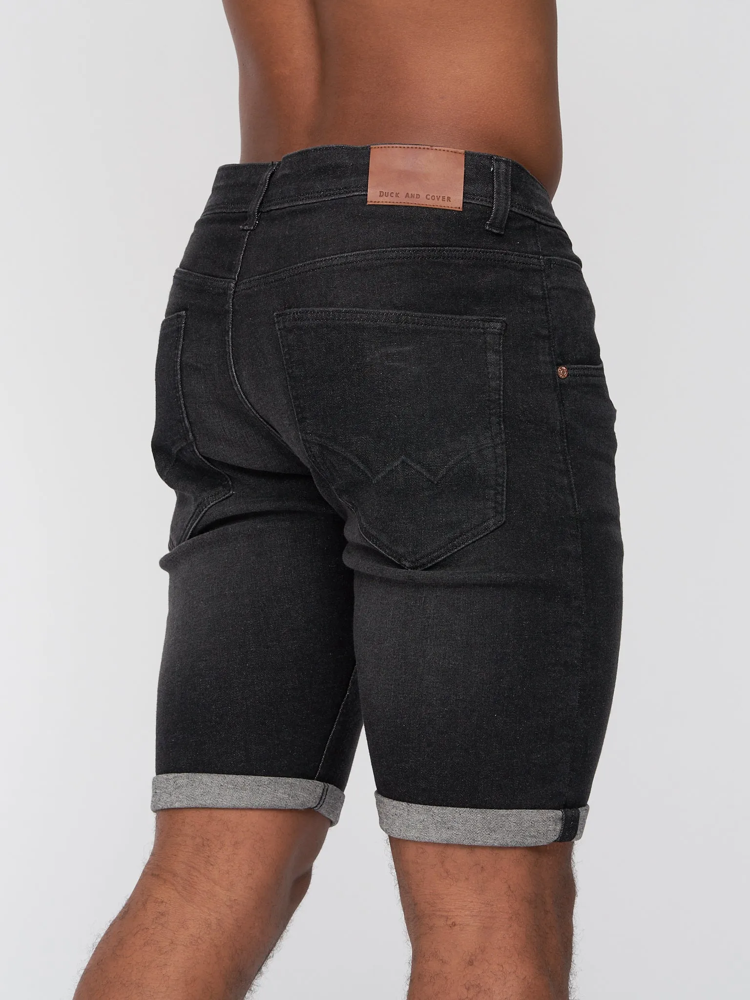 Mustone Denim Shorts Black Wash sold by Duck and Cover product image thumbnail 3