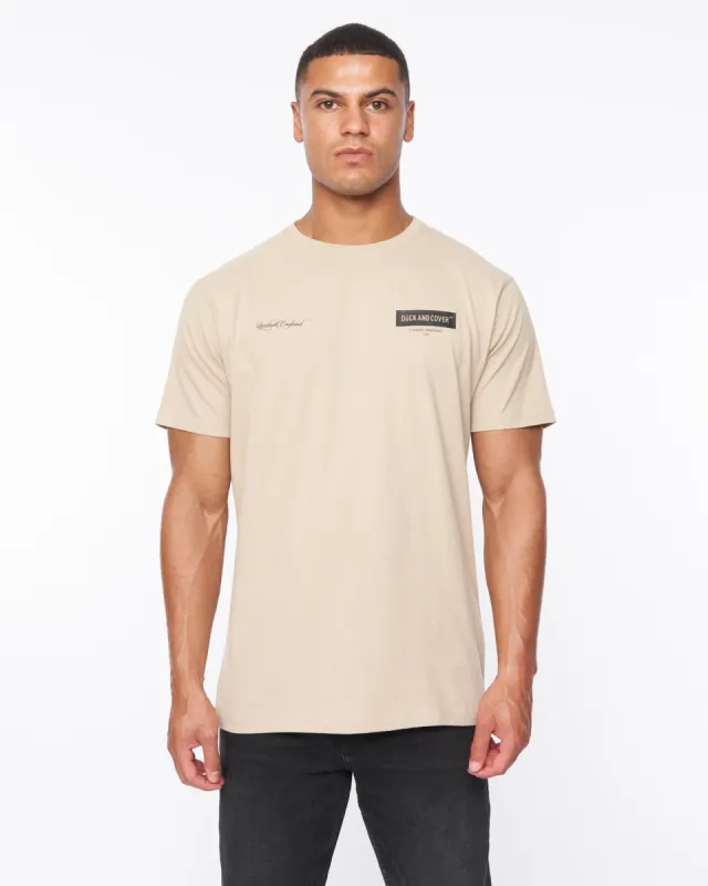 Mersak T-Shirt Greige sold by Duck and Cover