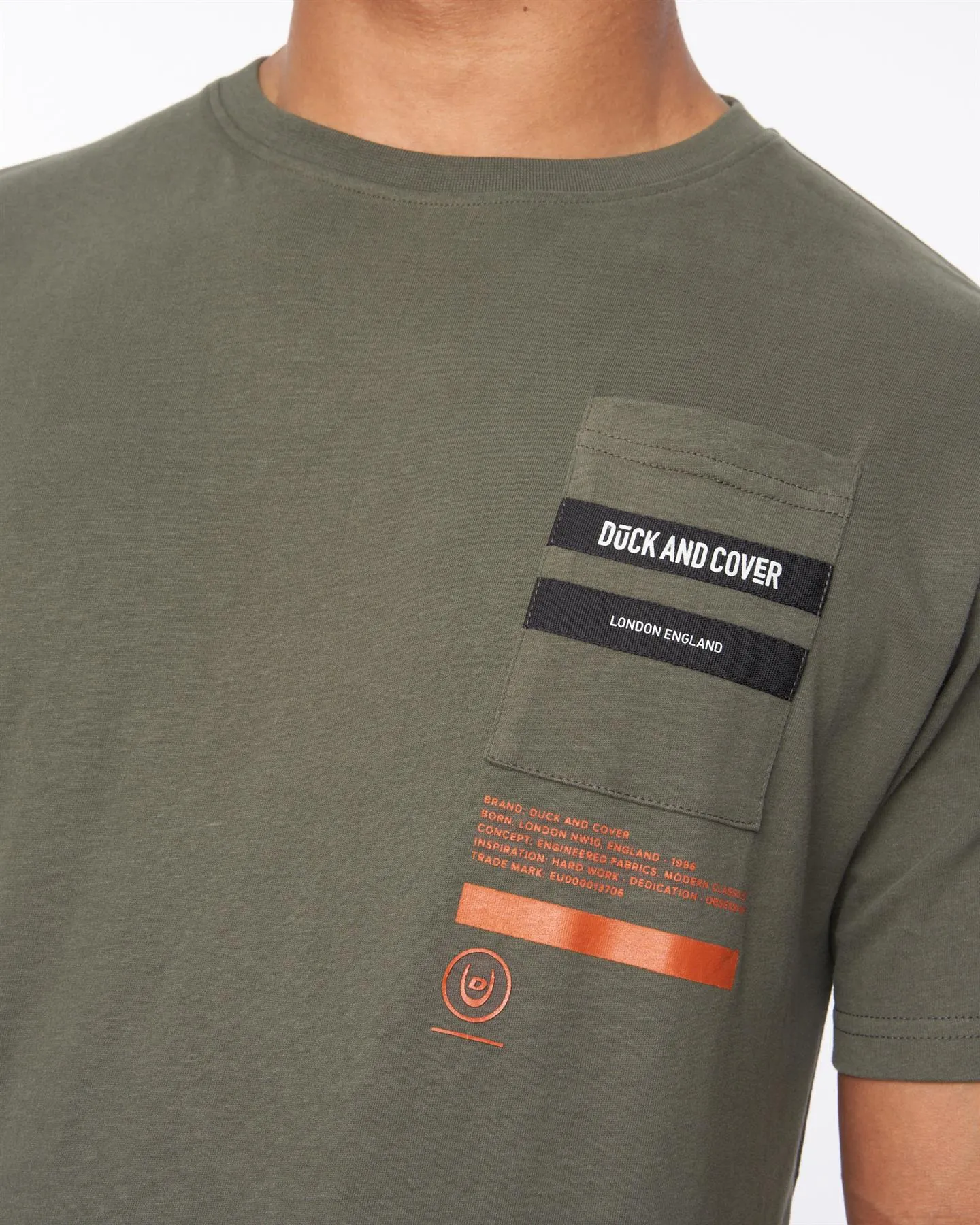 Heningys T-Shirt Dark Olive sold by Duck and Cover product image thumbnail 5