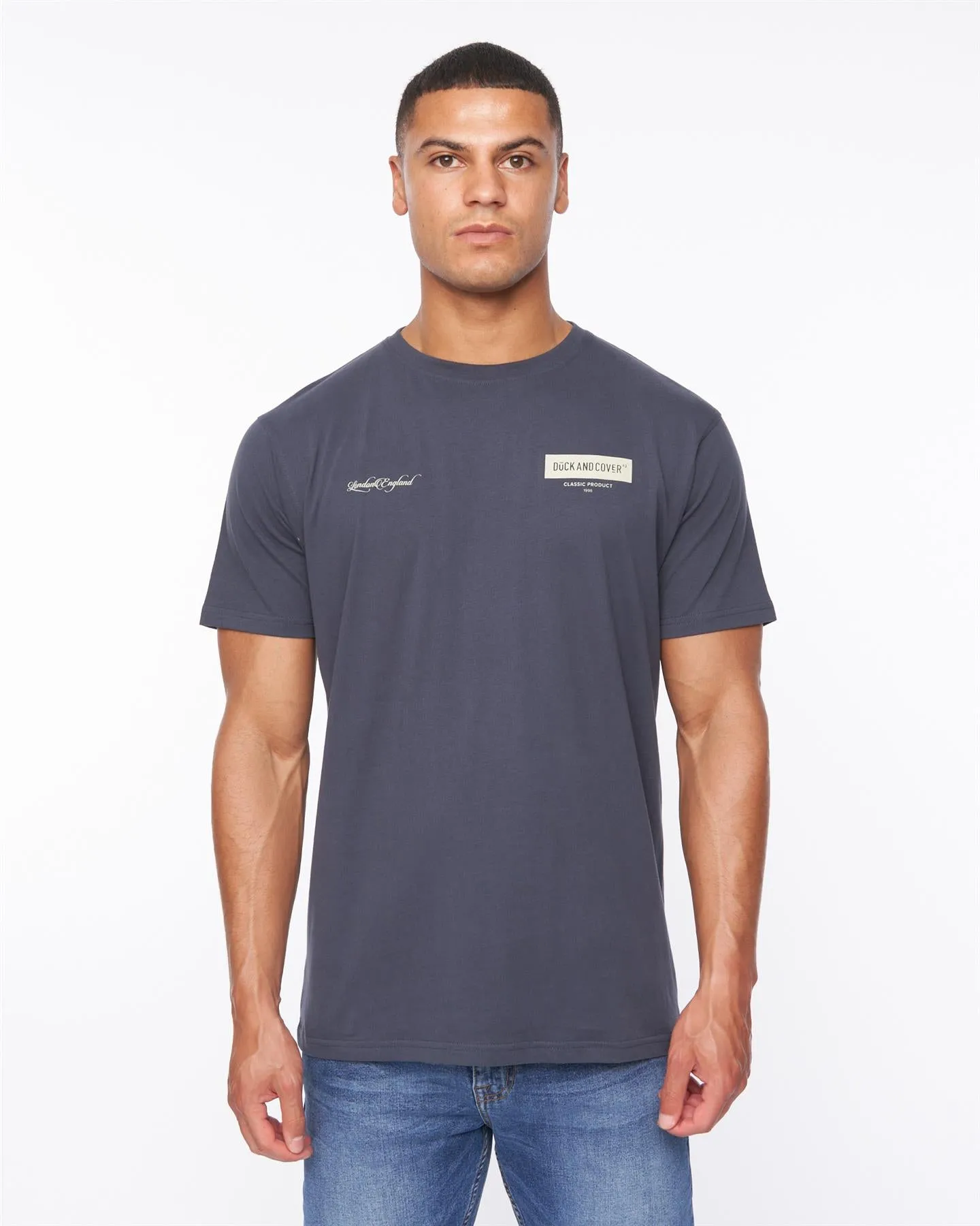 Mersak T-Shirt Navy sold by Duck and Cover