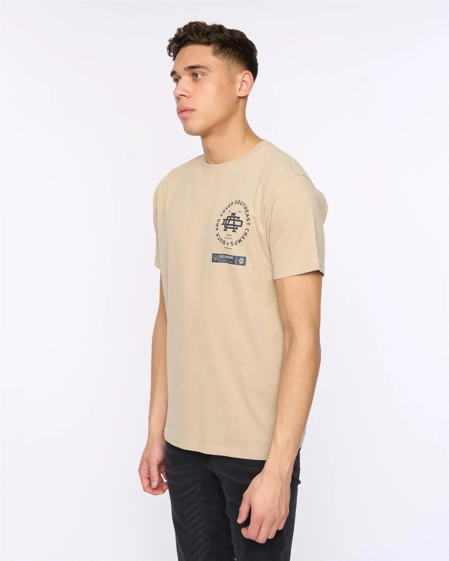 Chellforth T-Shirt Greige sold by Duck and Cover product image thumbnail 2