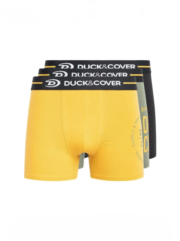 Edelman Boxers 3pk Black/Yellow sold by Duck and Cover