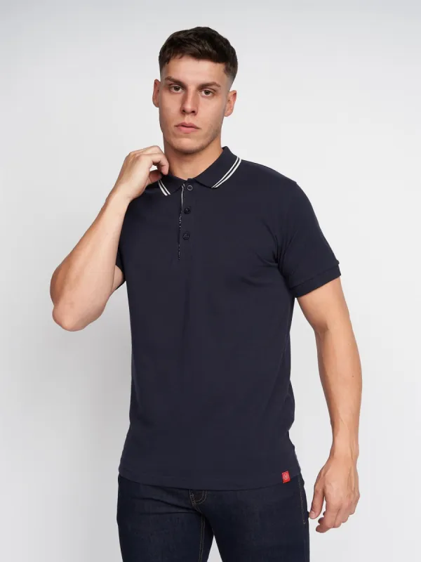 Samtra Polo Navy sold by Duck and Cover
