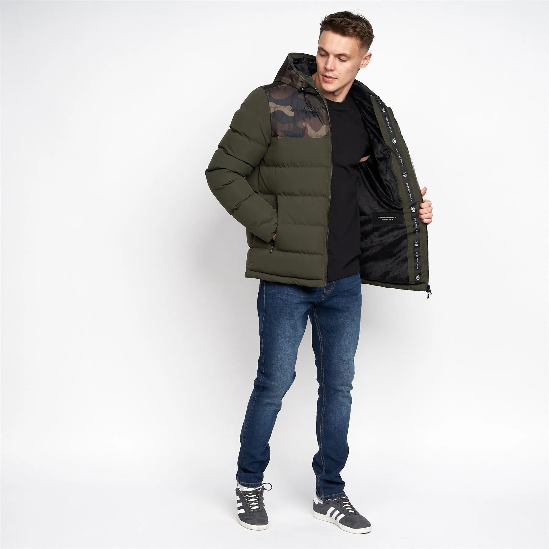 Blenfield Quilted Jacket Forest Camo sold by Duck and Cover product image thumbnail 3